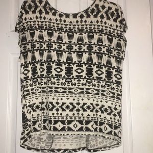 Black and white shirt